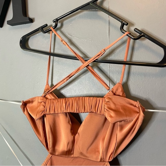 Hello Molly Angels In America Midi Dress Rust size Small/4 NWT - Picture 11 of 15